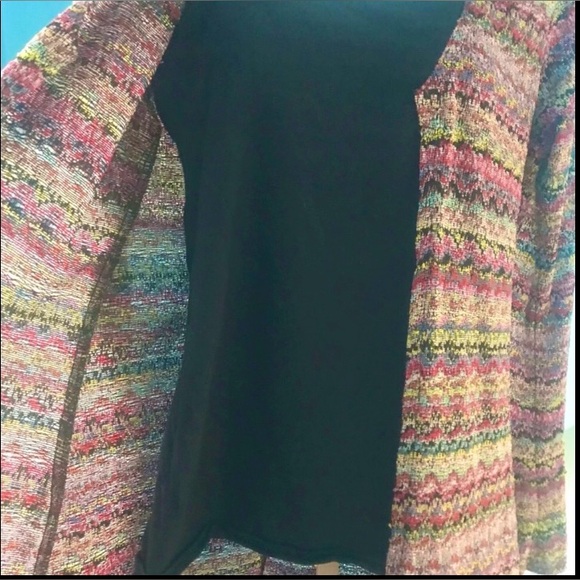 “EVOLUTION not REVOLUTION” Long Maxi Lightweight Cardigan, Medium. - Picture 3 of 8